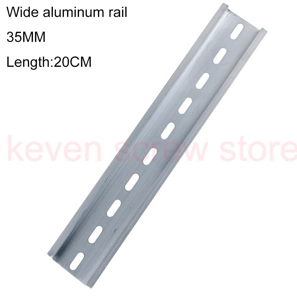 Wide aluminum rail 1 комплект 2-12pin шаг 5,08 мм Винт вставной клеммный блок s разъем din-рейку вместо 2EDG-UKR-5.08mm рельсовый клеммный блок - Цвет: Wide aluminum rail