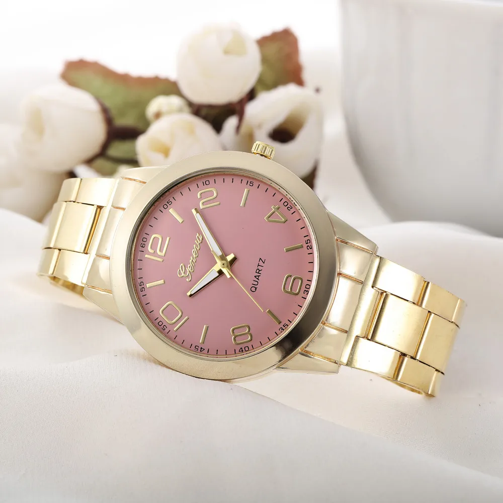 Geneva женские часы модные кварцевые наручные часы с циферблатом orologi donna relojes de mujer dames horloges montres femme kadin saat