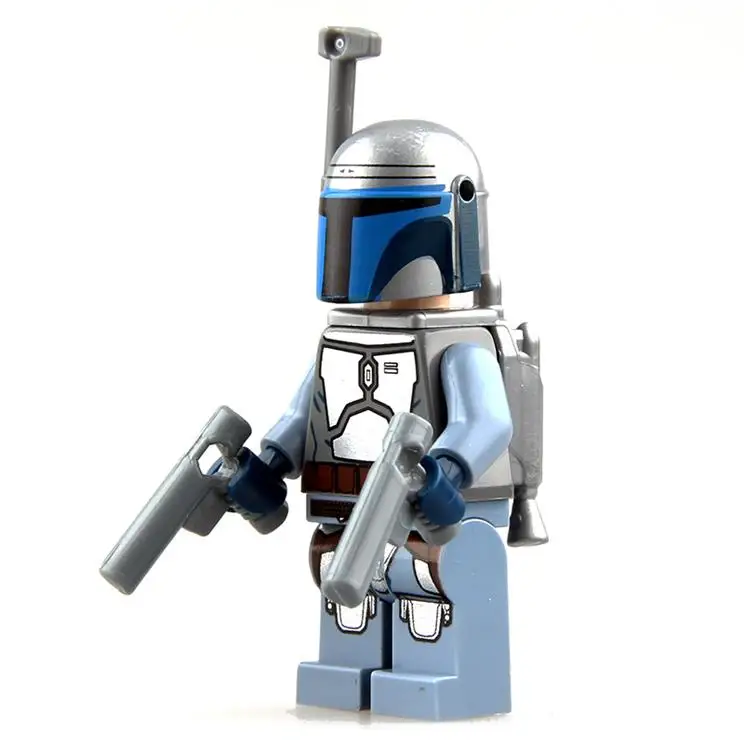 15 шт. детские игрушки Jango Фетт с оружием на заказ лучший детский подарок Aciton fiugres DIY строительные блоки - Цвет: JANGO FETT