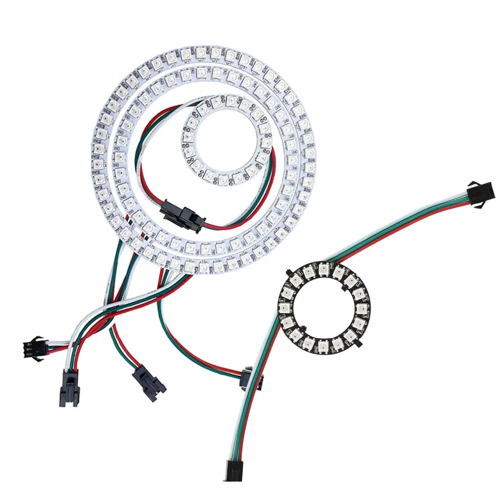 DC5V WS2812B кольцо светодиодный модуль газа светильник 6 Большие размеры 35 45 биты s 5050