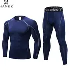 Мужские компрессионные тренировочные костюмы для бодибилдинга, бега, трико, рубашка с длинным рукавом, брюки, леггинсы, спортивные костюмы, спортивная одежда для фитнеса