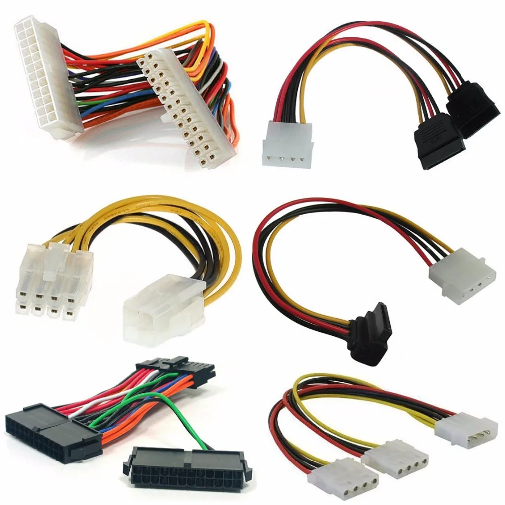 Бесплатная доставка PSU кабели адаптеры разъемы расширения для майнинга 20/24 pin Molex