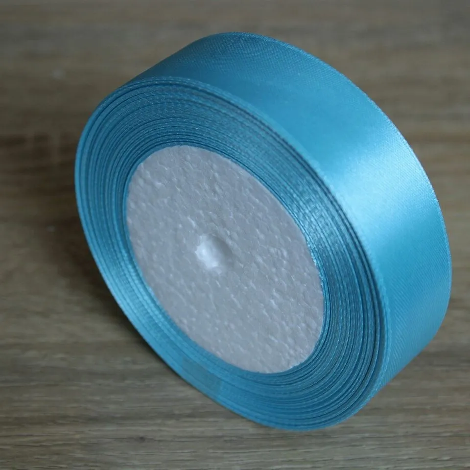 25 мм широкая сатиновая лента 25 ярдов/посылка DIY ручной работы, Подарочная посылка, украшение на Рождество, свадьбу, Бант 2,5 - Цвет: 05