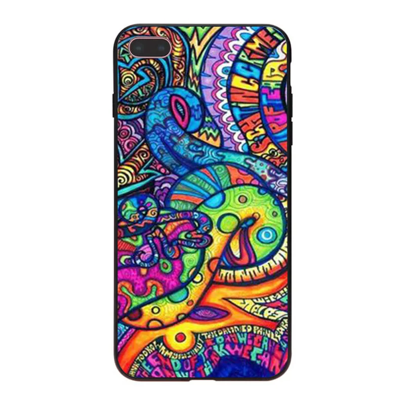 MaiYaCa Psychedelic Trippy art poster в продаже мягкие Аксессуары для телефона чехол iPhone 8 7 6 6S Plus X
