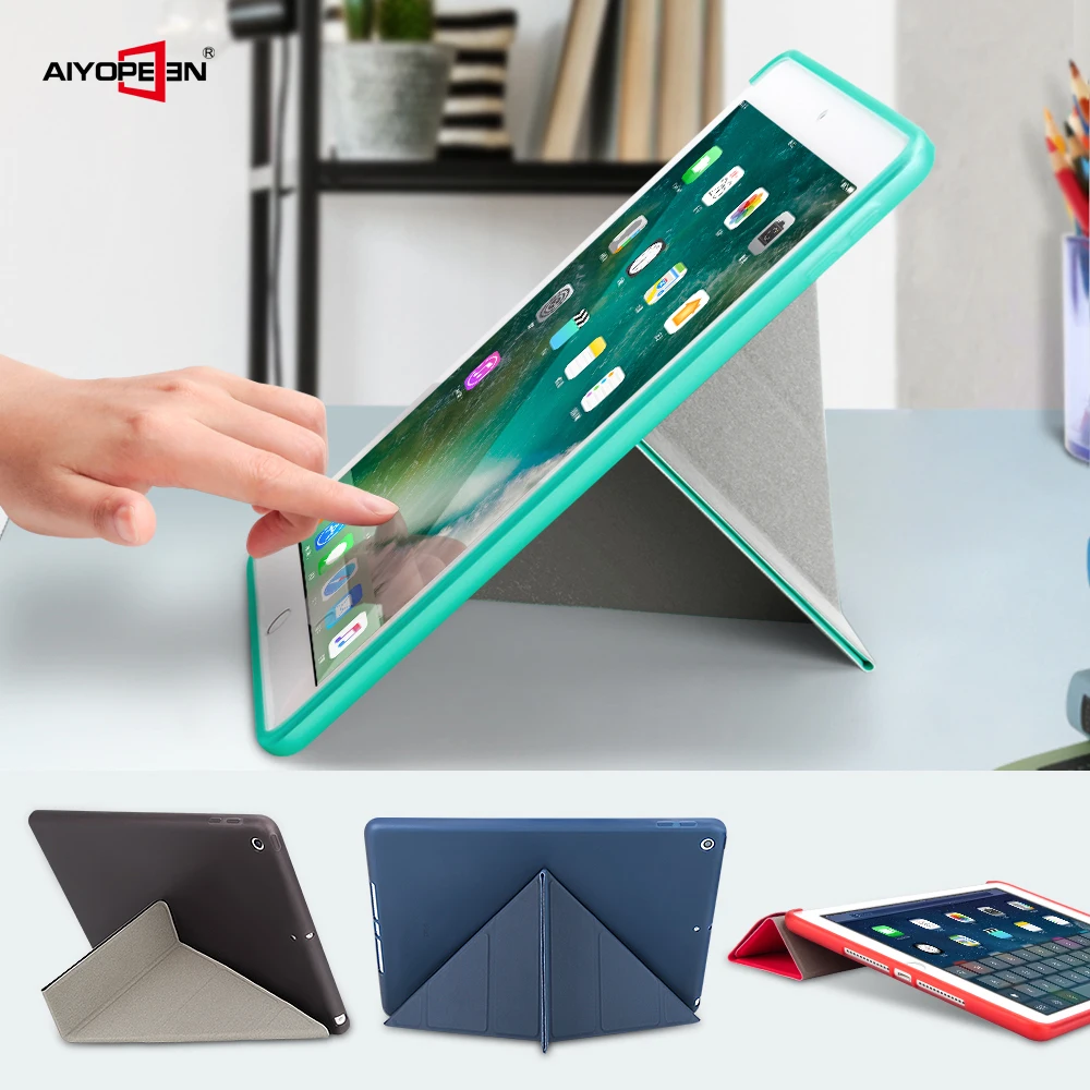 Мягкий ТПУ чехол для ipad 9 7 дюйма 2018 AIYOPPEN умный с автоматическим переходом в Режим