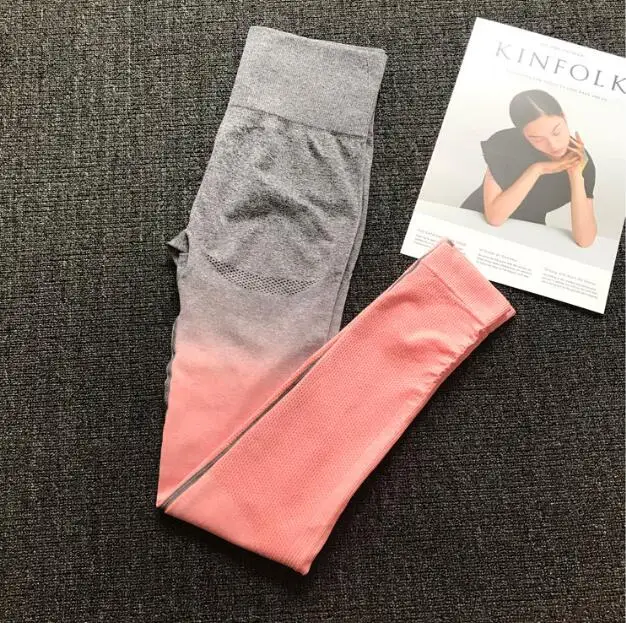 Dark pink pants Женский бесшовный комплект для йоги, для спортзала, высокая талия, лосины, футболки, топ, костюм с длинным рукавом, фитнес, тренировки, спорт, набор спортивной одежды для бега - Цвет: Dark pink pants
