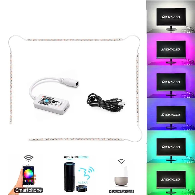 5 в RGB USB Светодиодная лента 5050 светодиодная Диодная не Водонепроницаемая
