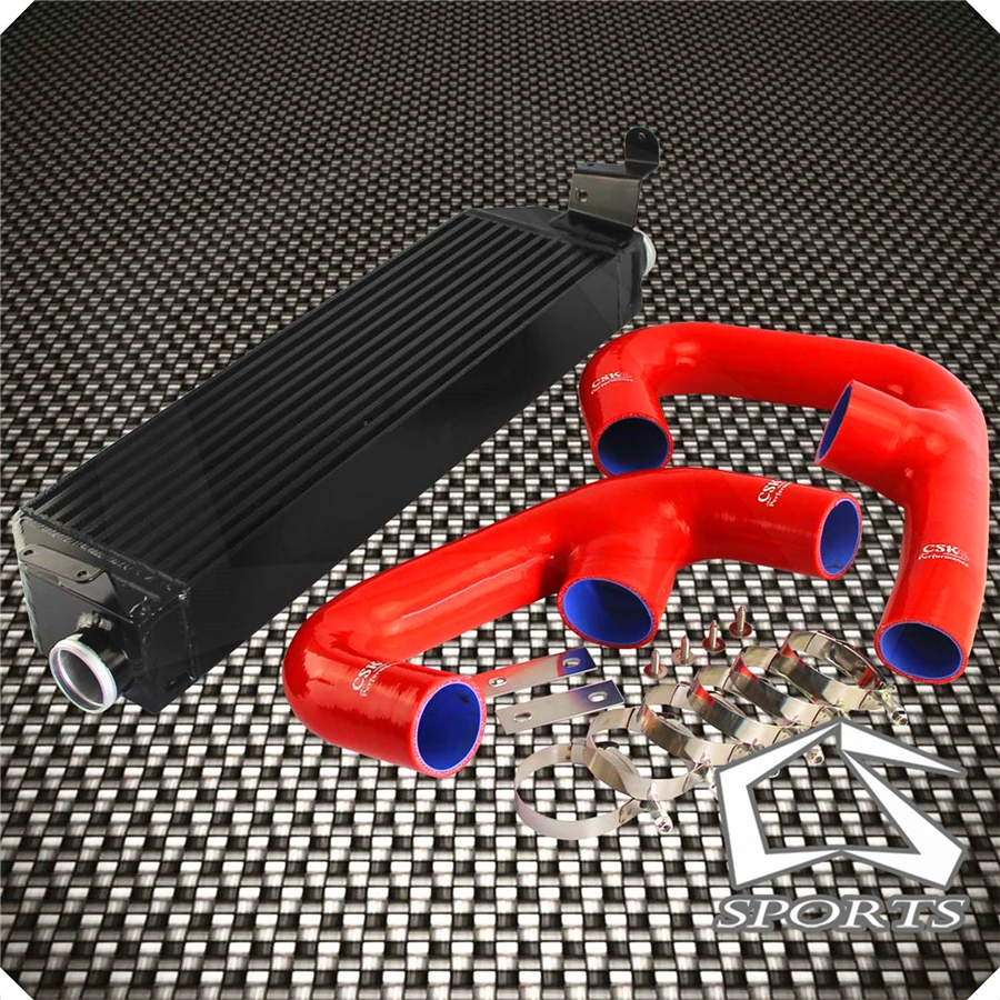 FMIC двойной интеркулер обновление + шланг комплект подходит для V * olkswagen G olf R TI MK7 Audi