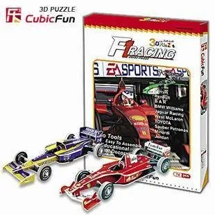 Candice guo! Hot sale 3D puzzle toy fun paper model jigsaw game F1 racing car with two styles 1pc | Игрушки и хобби