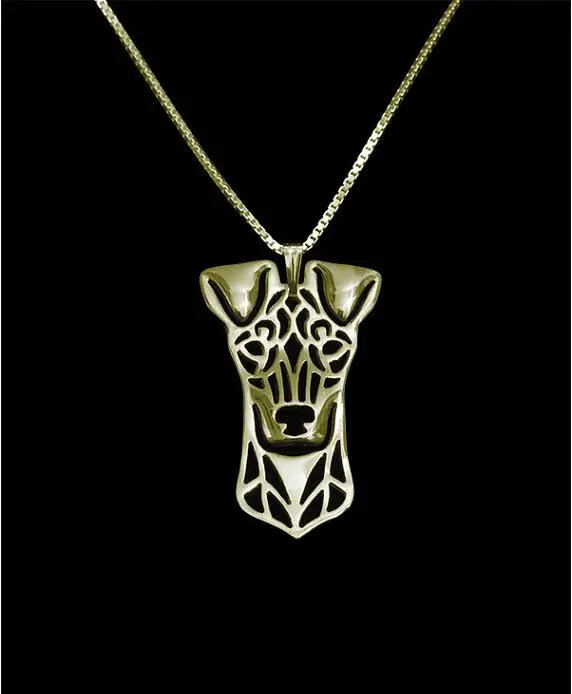 Полый кулон для питомца стандартное ожерелье Манчестера терьера для женщин милая собака модный Рождественский подарок для женщин подруги