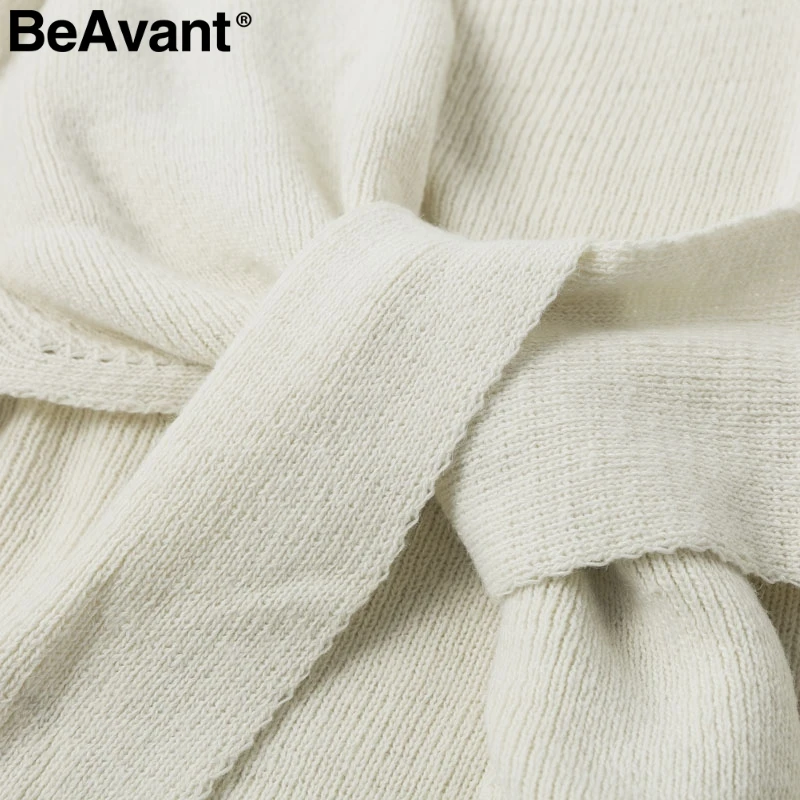 BeAvant Повседневный галстук-бабочка плюс размер женский свитер элегантный