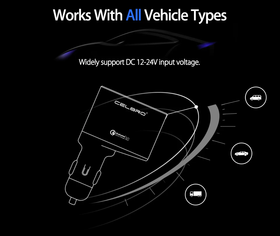 Автомобильное зарядное устройство Quick Charge 3,0 Qc3.0 Dual Usb Автомобильное зарядное устройство адаптер цифровой светодиодный дисплей Быстрая зарядка для мобильного телефона samsung