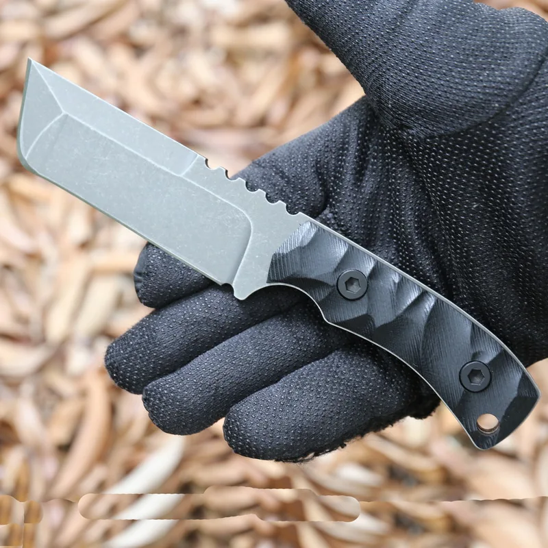 GODFUR Hummer нож с фиксированным лезвием G10 Ручка Открытый Альпинист инструменты для кемпинга охотничья тактика выживания Портативные Ножи K оболочка