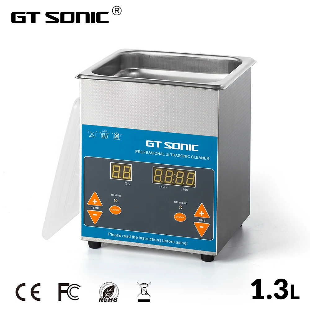 GT sonic 1.3L ультра Соник Очиститель таймер для ванны ювелирные изделия кисти очки Маникюр камни резаки Стоматологическая бритва части ультразвук Соник