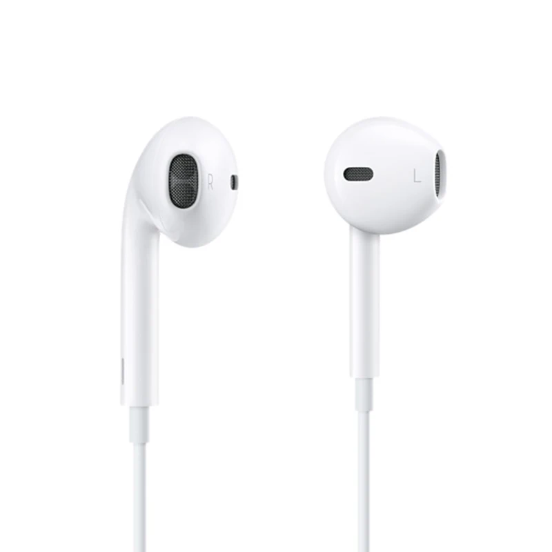 100 шт проводной светильник наушники для iPhone 7 8 8P X XR XS Max hi-fi звук в уши стерео наушники с микрофоном и громкостью