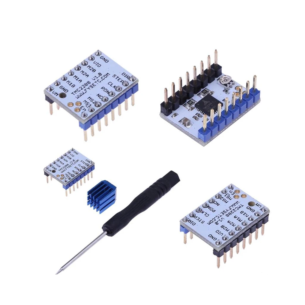 5Pcs TMC2208 v1.0 Stepper Motor Mute Driver Stepstick Power Tube | Компьютеры и офис