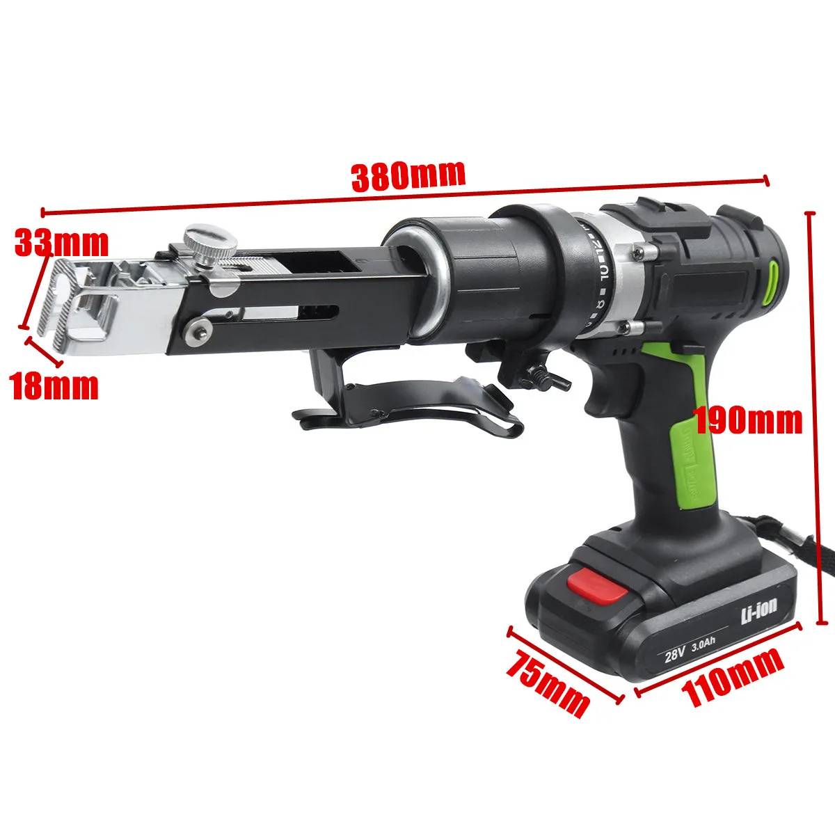 28V Max Electric Screwdriver Cordless Drill Mini Wireless Power Driver DC Lithium-Ion Battery With 2 Lithium Battery