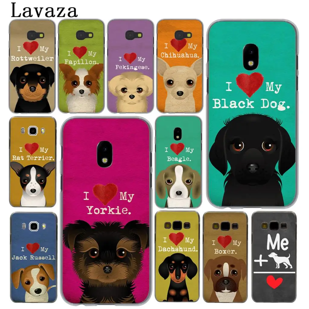 Lavaza I Love My собака Йоркширский терьер Papillon боксер чехол для телефона Samsung Galaxy J8 J7 Duo