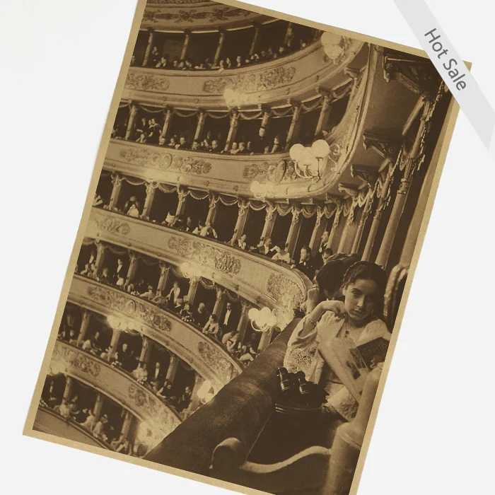 Бесплатная доставка Вена концертного зала в винтажном стиле кинопостеры