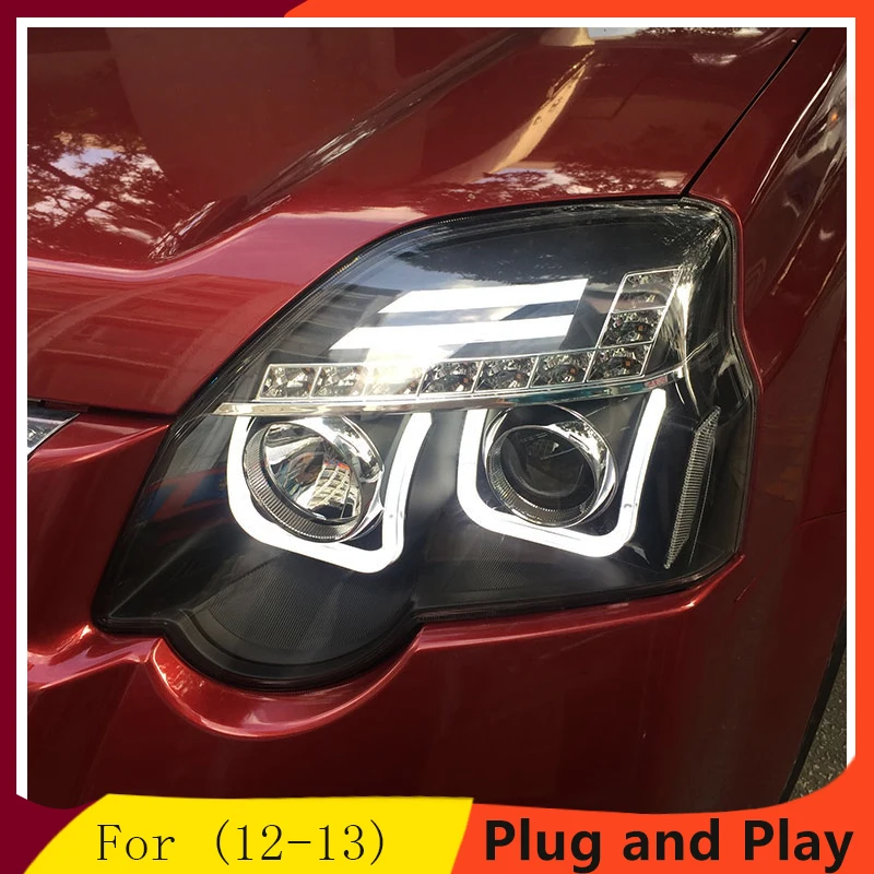 Автомобильный головной светильник s для Nissan X trail светодиодный xtrail 12 13 DRL Двойной