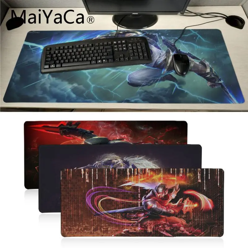 Maiyaca League of Legends Zed Противоскользящий прочный резиновый игровой коврик для мыши