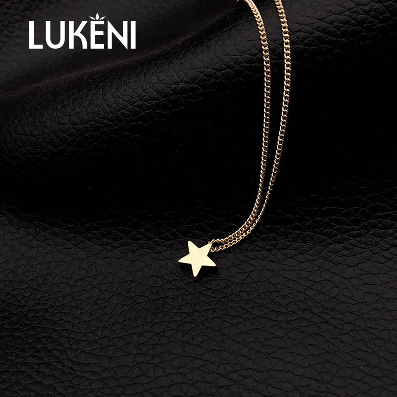 Lukeni Новое поступление модная подвеска Золотая Звезда колье богемная Mujer ожерелье