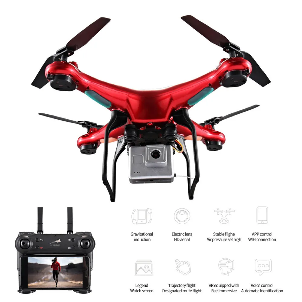 X52 0.3MP RC Дроны с камерой HD селфи Дрон 6 осевой пульт дистанционного управления