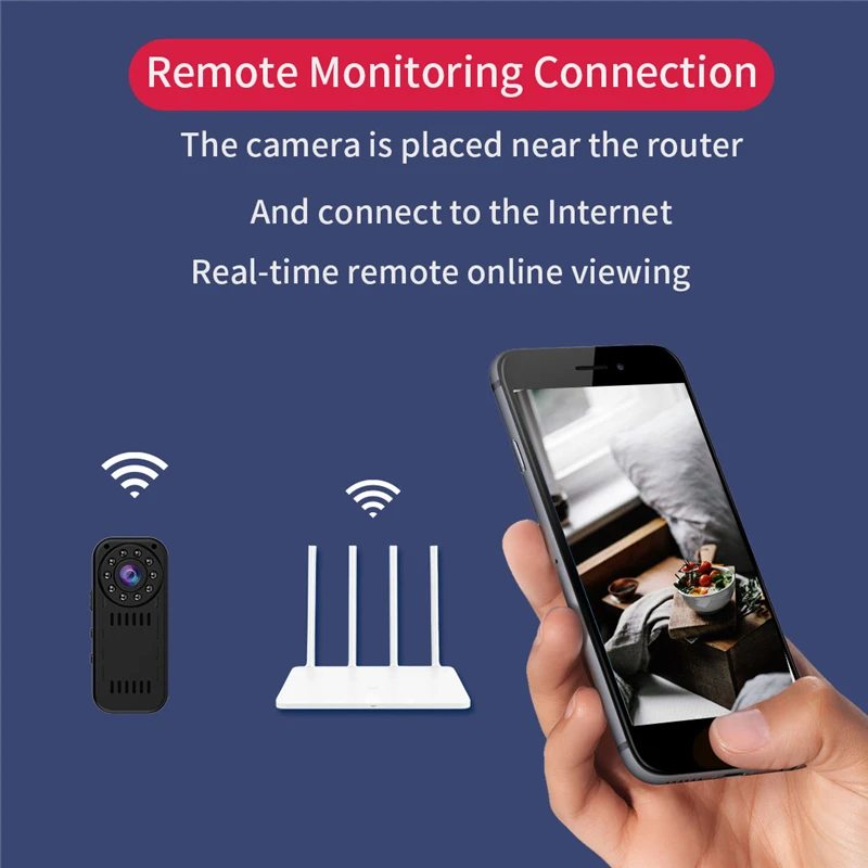 1080 P WI FI мини Камера сигнализации Беспроводной няня часы P2P IP/AP безопасности