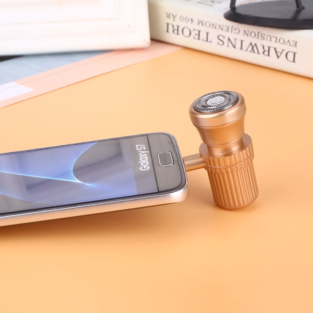 Портативный 2-в-1 мини портативный микро USB дорожная бритва мини USB смартфон для бритья для Iphone Android USB сплав электробритвы
