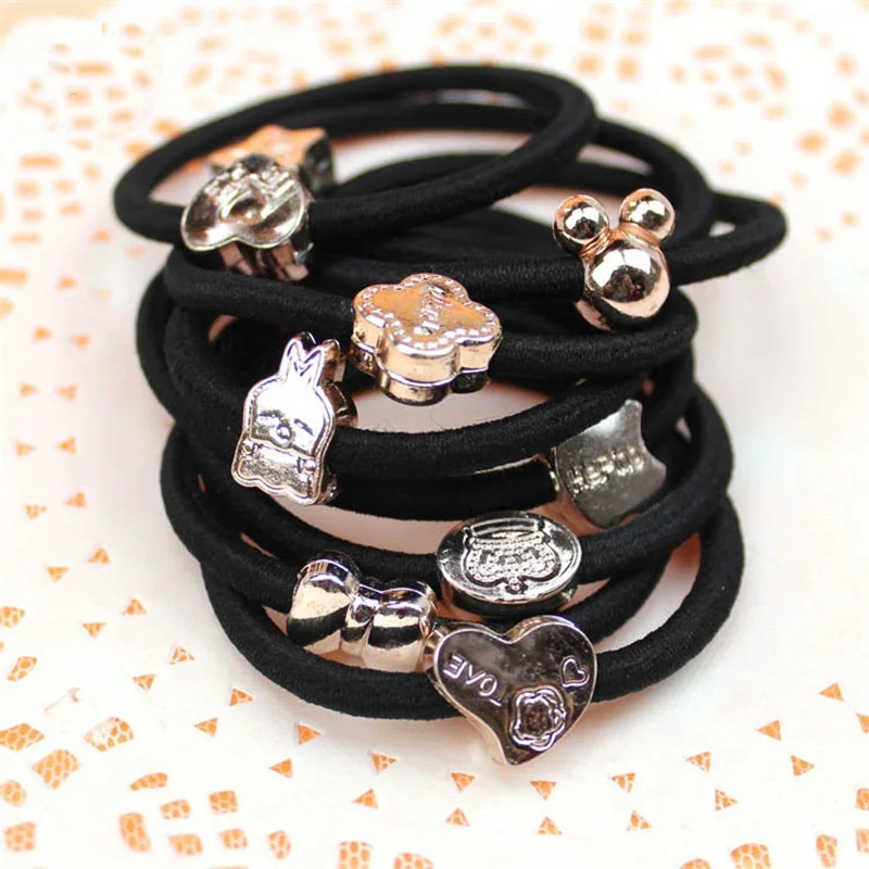 10 шт./лот Корона Любовь аксессуары для волос женщин повязка на голову эластичная