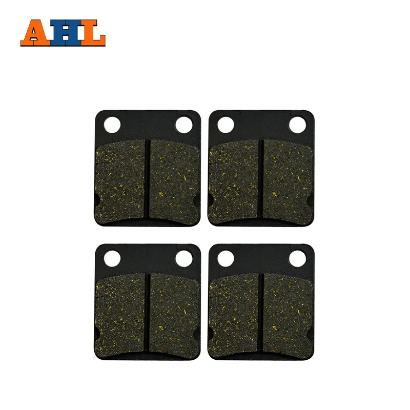 AHL 2 пары тормозных колодок мотоцикла для KAWASAKI KVF 300 B1 B2 B3 B4 (2x4) Prairie 1999-2002 черный