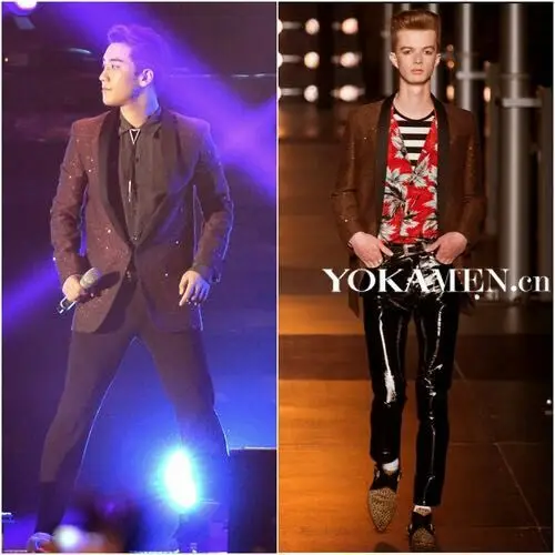 S~3XL NEW men's clothing Fashion personality Korean Edition slim mirror lacquer leather men's leather trousers