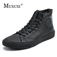 british style fashion genuine leather men waterproof boots men casual shoes fashion ankle boots for men winter boots