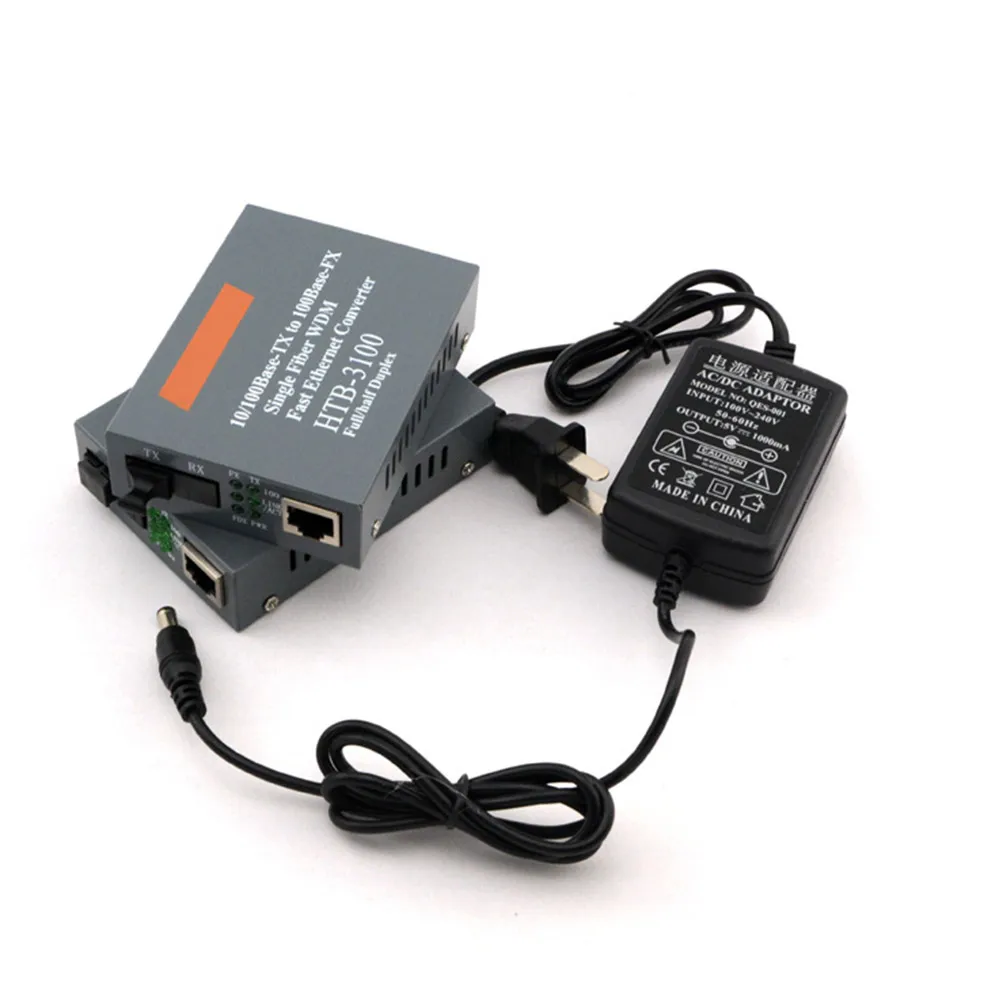 1 пара HTB 3100AB 10/100 м передатчик эфирной сети с медиумом SC интерфейс + RJ45 порт 25 км