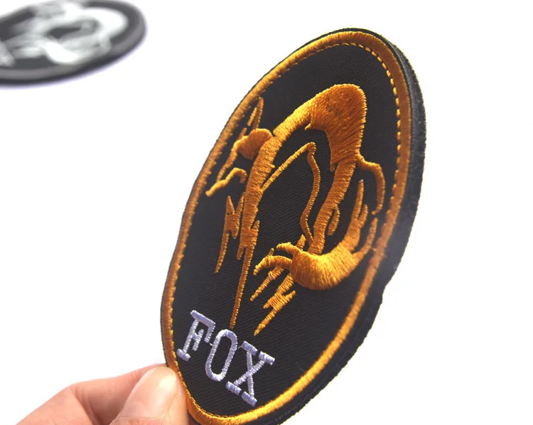 Black Metal Gear Solid MGS FOX HOUND FOXHOUND Special Force Group Ghost вышитая нашивка | Дом и сад