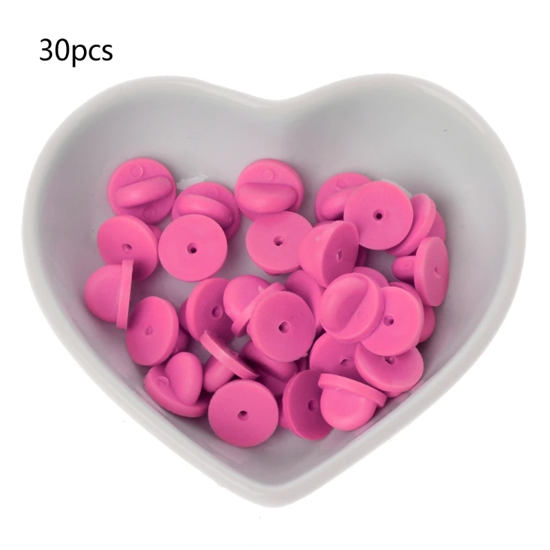 30 шт. резиновые застежки булавки в форме бабочки|Ювелирная фурнитура и