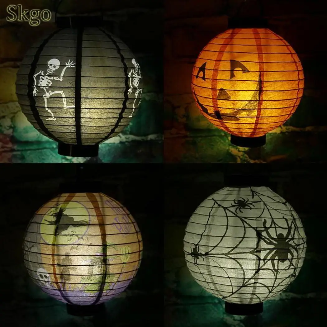 Открытый Фонари Хэллоуин висит складной вечерние проведения поставок 0 Бумага