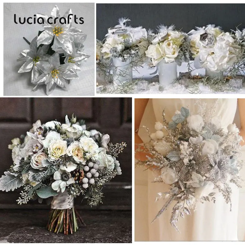 Lucia Crafts 30 шт. искусственные цветы букет для свадебной вечеринки Декор Цветы DIY