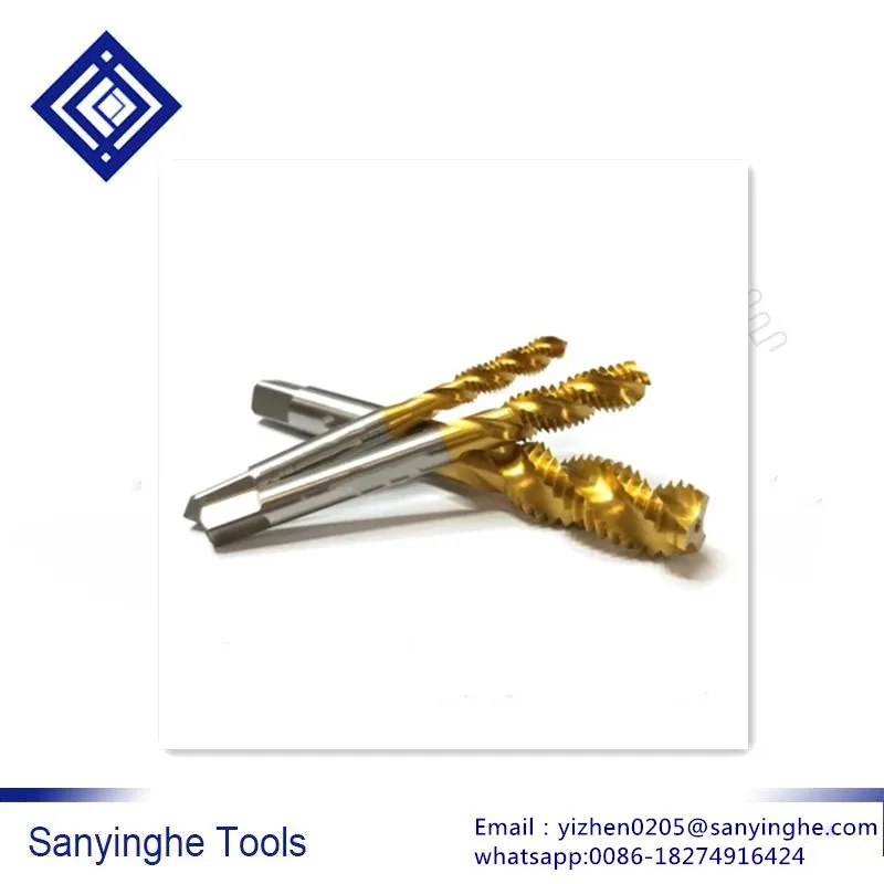 5 шт./лот высокоскоростной станок из стали спиральные винтовые метчики с