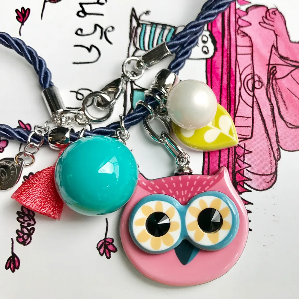 Ожерелье с подвеской в виде совы Neoglory Стразы и искусственный жемчуг длинное