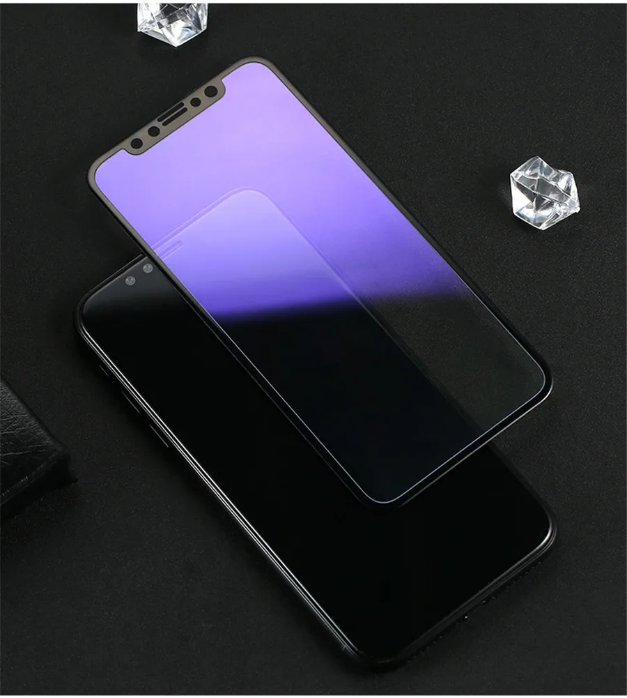 Remax анти-синий луч 3D полное покрытие закаленное стекло для iPhone X/XS экран протектор изогнутый круглый край экран пленка