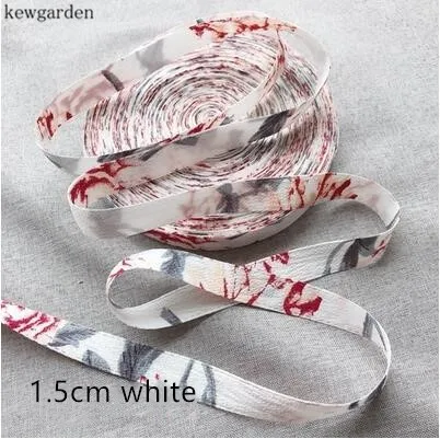 Kewgarden двухсторонняя Цветочная шифоновая матовая лента 1-1/4 дюйма 5/8 DIY атласная с