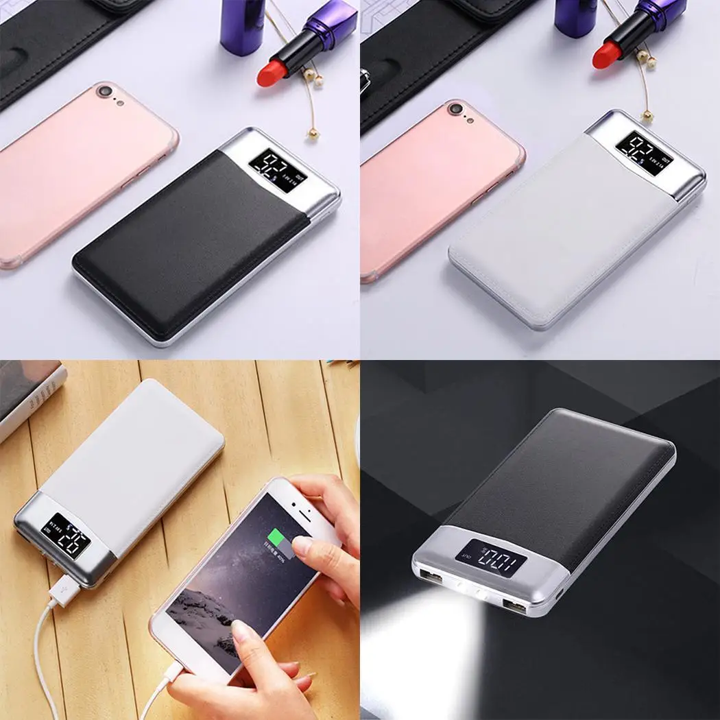 Дисплей power bank 20000 мАч ЖК-светодиодный цифровой портативный зарядное устройство power bank Pawer Bank Внешний аккумулятор Poverbank