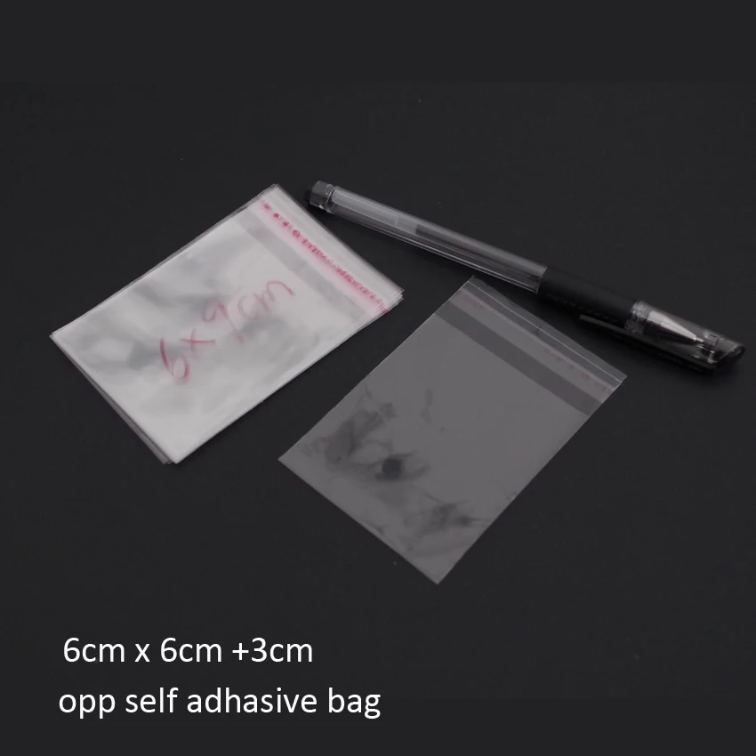 

1000pcs Clear Resealable Bopp/poly/cellophane Bag 6x9cm(7+2) Transparent Opp Gift Bags Plastic Packaging Self Adhesive Seal