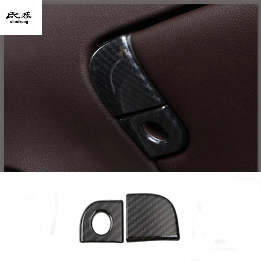 

2pcs/Lot Car Sticker ABS Carbon Finber Grain Passenger Side Glove Box Switch Decoration Cover For 2018 2019 Lexus ES200 260 300h
