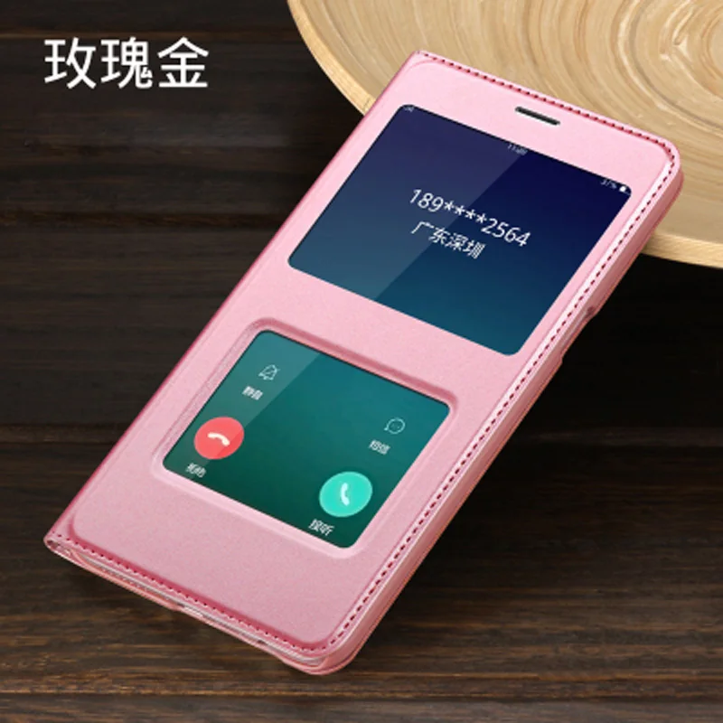 100% Оригинальный чехол-книжка из искусственной кожи с окошком 6 0 дюйма для OPPO R 11 plus