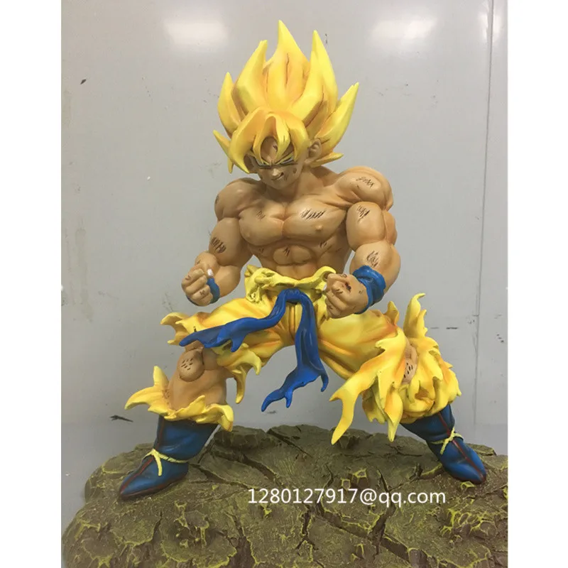 26 см статуя Dragon Ball Z Сон Гоку Супер сайян Gk 1/6 полноразмерная портретная фигурка из