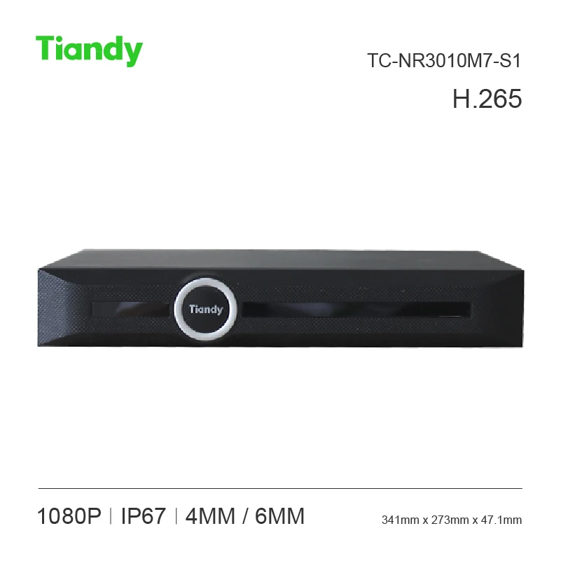 Tiandy 10ch H.264/H.265 NVR tc-nr2010m7-s1 1080 P Поддержка SD Гибридный доступа и 1 шт. HDMI VGA 4 т жесткий