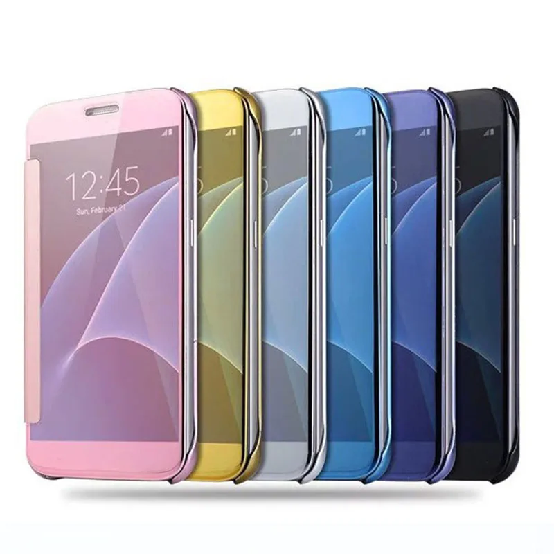 Semgceken класса люкс оригинальное зеркало clear view чехол для Samsung Galaxy s8 s 8/s8 plus s8plus Флип