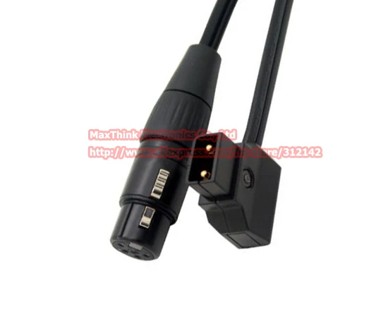 2 контактный D Tap на Din 4Pin XLR для источника питания кабель с адаптером аккумулятора